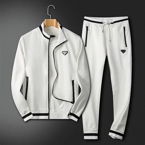 replica prada tracksuit|prada white tracksuit.